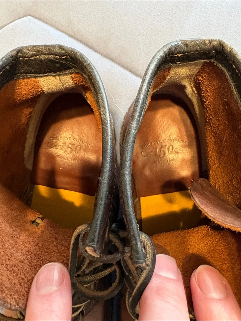 Frye Logan 150th anniversary distressed brown boots Sz 10M